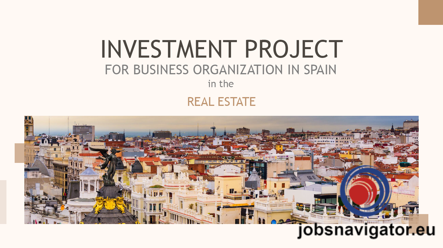 Promising real estate business in Madrid